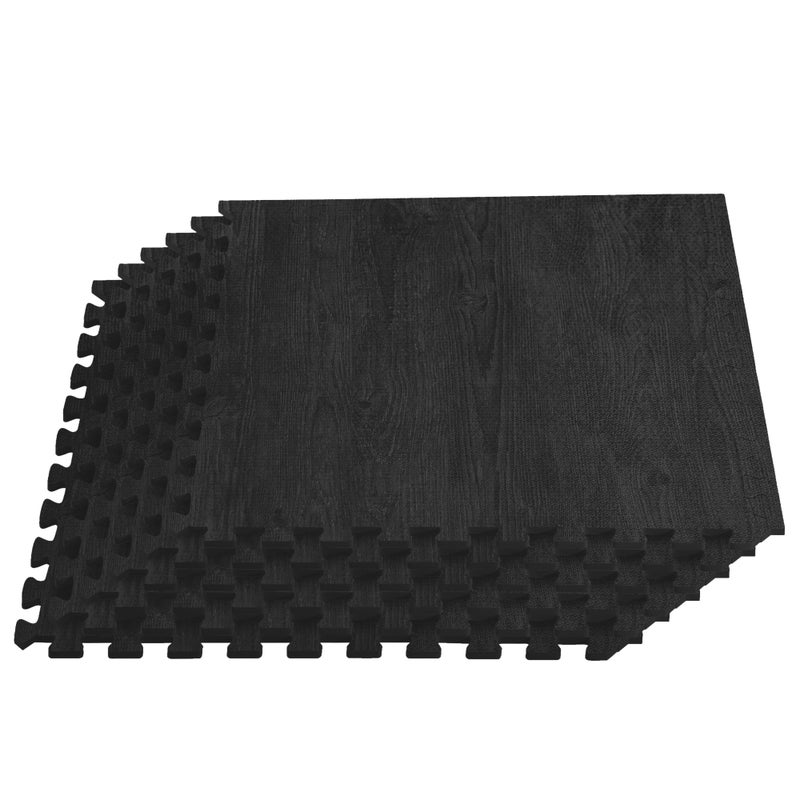 We Sell Mats بلاط رغوة مطبوع بسماكة 3/8 بوصة من مزرعة أرض الغابة، حصائر أرضية رغوية متشابكة بتصميم خشبي فاخر، أرضيات مضادة للإرهاق - حل أرضيات أنيق - Image 1